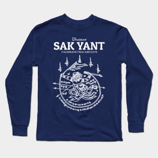 Antique Muay Thai Sak Yant Hanuman Long Sleeve T-Shirt